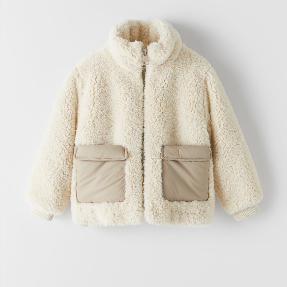 ✨SALE✨ ZARA CONTRASTING FLEECE JACKET ✨SALE✨